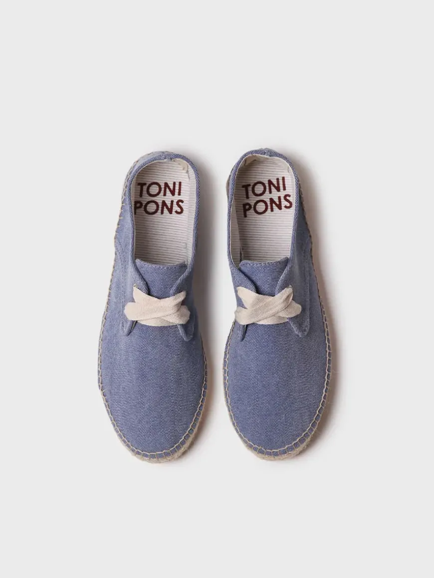 ABRIL - Closed vegan espadrille for women with laces
