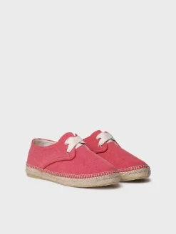 ABRIL - Closed vegan espadrille for women with laces