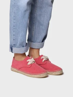 ABRIL - Closed vegan espadrille for women with laces