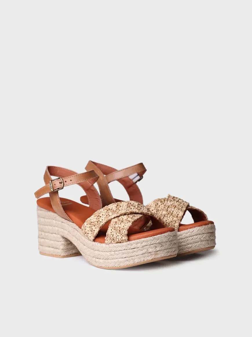 ATENES - Women's wide open heel espadrilles