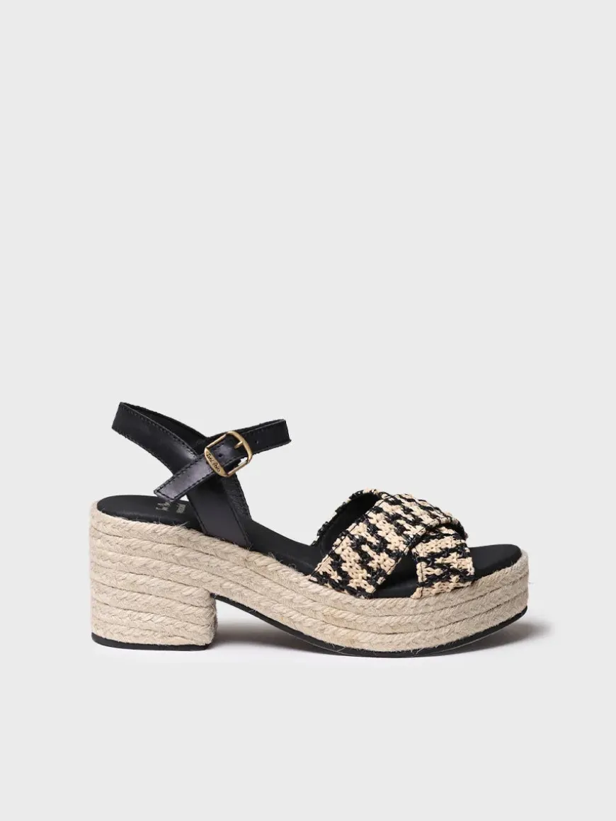 ATENES - Women's wide open heel espadrilles