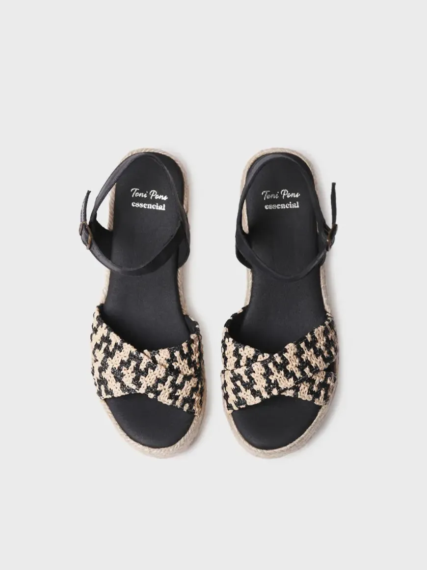 ATENES - Women's wide open heel espadrilles