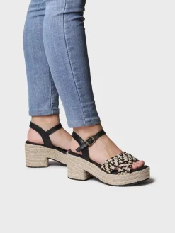 ATENES - Women's wide open heel espadrilles