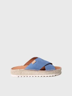 BALI-A - Flat sandal with crossed straps
