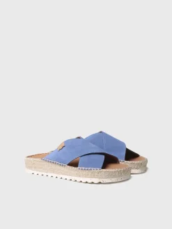 BALI-A - Flat sandal with crossed straps