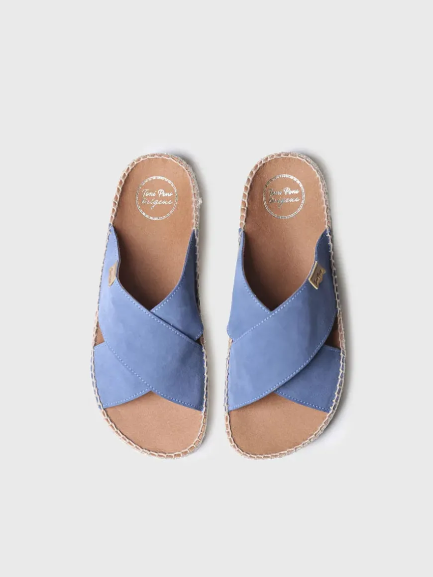 BALI-A - Flat sandal with crossed straps