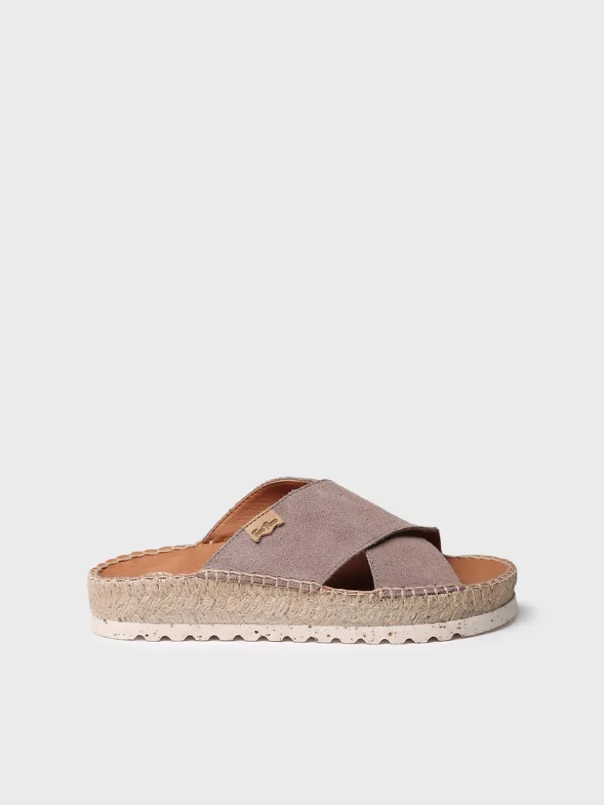 BALI-A - Flat sandal with crossed straps