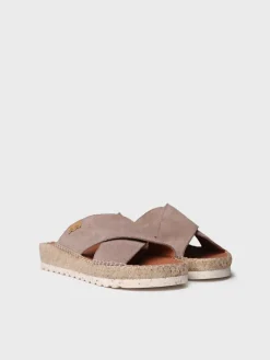 BALI-A - Flat sandal with crossed straps
