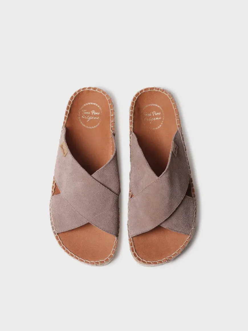 BALI-A - Flat sandal with crossed straps