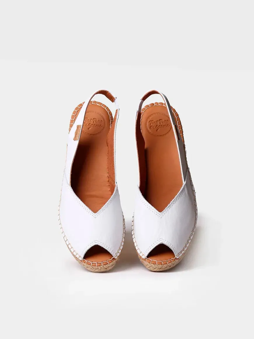 BERNIA-P - Women's wedge espadrilles in leather