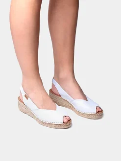 BERNIA-P - Women's wedge espadrilles in leather