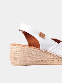 BERNIA-P - Women's wedge espadrilles in leather