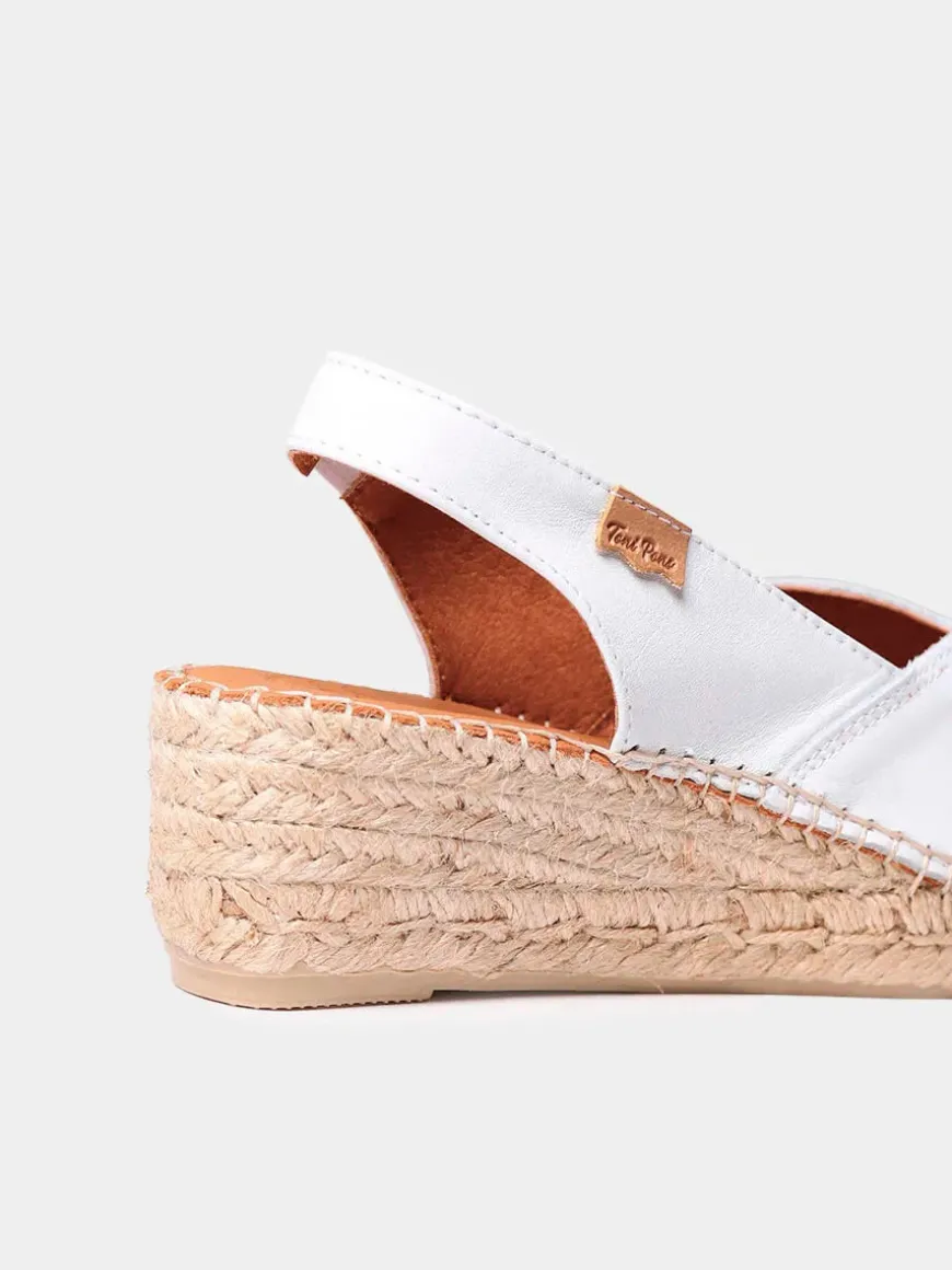 BERNIA-P - Women's wedge espadrilles in leather