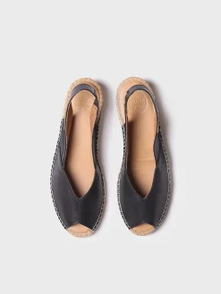 BERNIA-P - Women's wedge espadrilles in leather