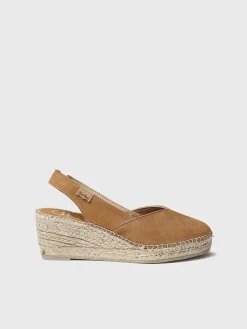 BETTY-A - Women's closed wedge espadrilles in suede