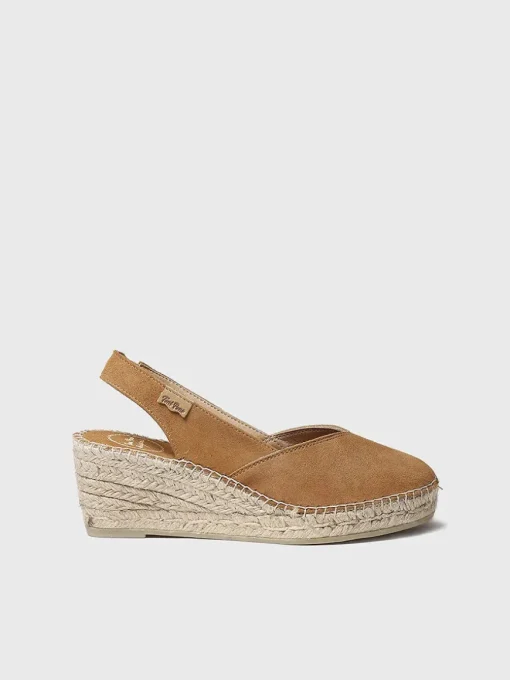 BETTY-A - Women's closed wedge espadrilles in suede