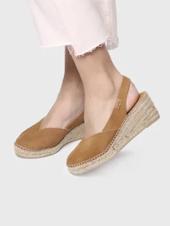 BETTY-A - Women's closed wedge espadrilles in suede