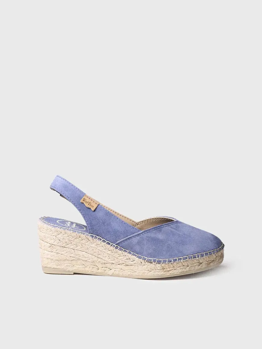BETTY-A - Women's closed wedge espadrilles in suede