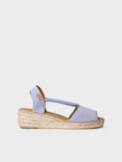 BILDA - Women's suede wedge espadrilles