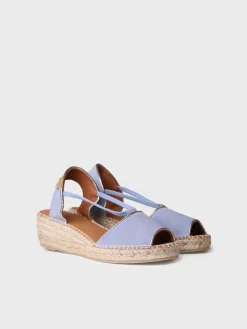 BILDA - Women's suede wedge espadrilles