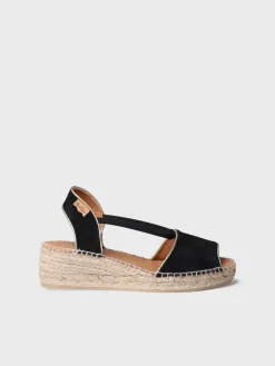 BILDA - Women's suede wedge espadrilles