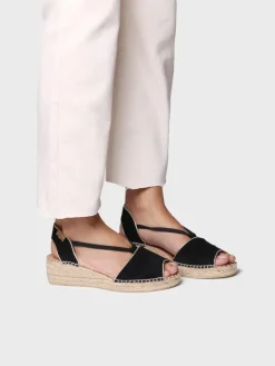 BILDA - Women's suede wedge espadrilles