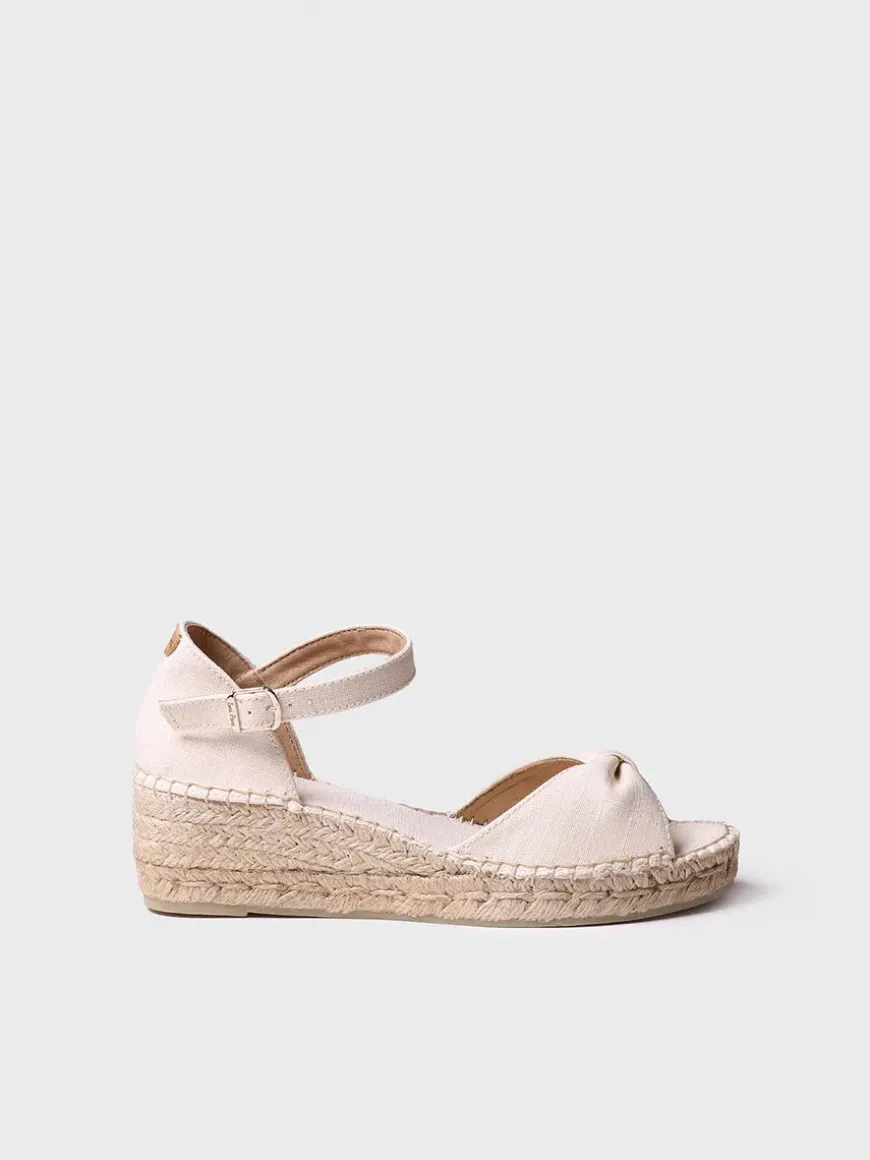 BILMA-L - Espadrilles with lace-up wedge