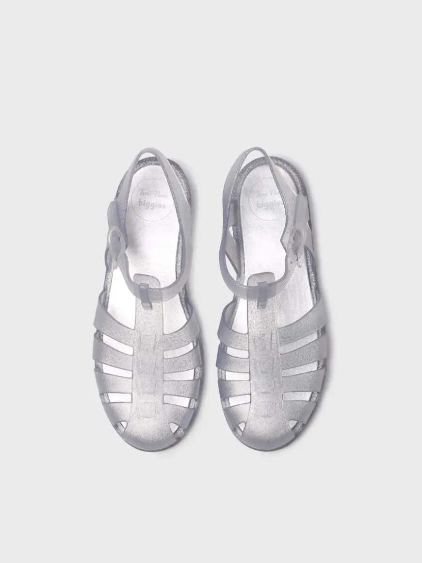 CALA - Women's waterproof jelly sandals with glitter