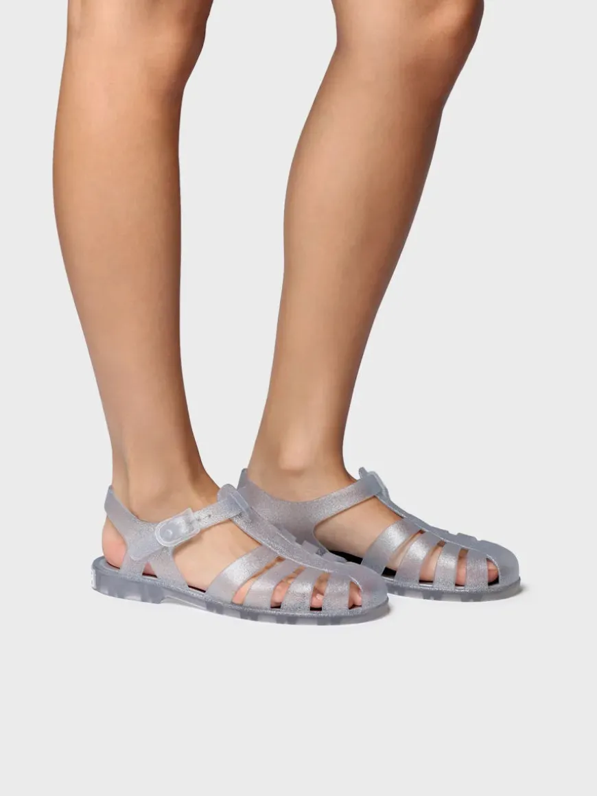 CALA - Women's waterproof jelly sandals with glitter