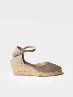 CALDES - Jute wedge espadrilles with buckle