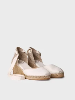 CALONGE - Valencian wedge espadrilles with veins