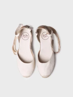CALONGE - Valencian wedge espadrilles with veins