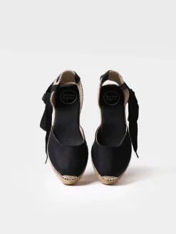 CALONGE - Valencian wedge espadrilles with veins