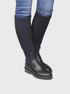 CARDIFF - Rain boot for women in rubber and lycra