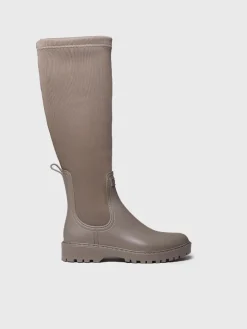 CARDIFF - Rain boot for women in rubber and lycra