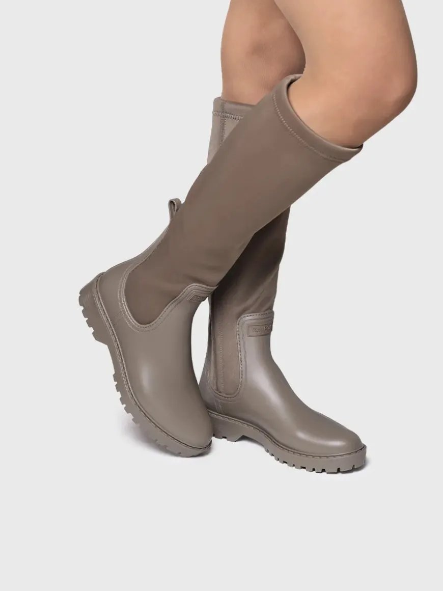 CARDIFF - Rain boot for women in rubber and lycra