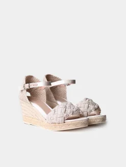 CASTRES - Bridal wedge espadrilles