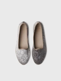 CATIA - Velvet jacquard fabric Mary Jane shoe for women