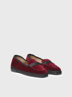 CELINE - Women's black velvet loafers
