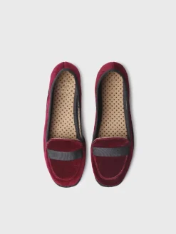 CELINE - Women's black velvet loafers