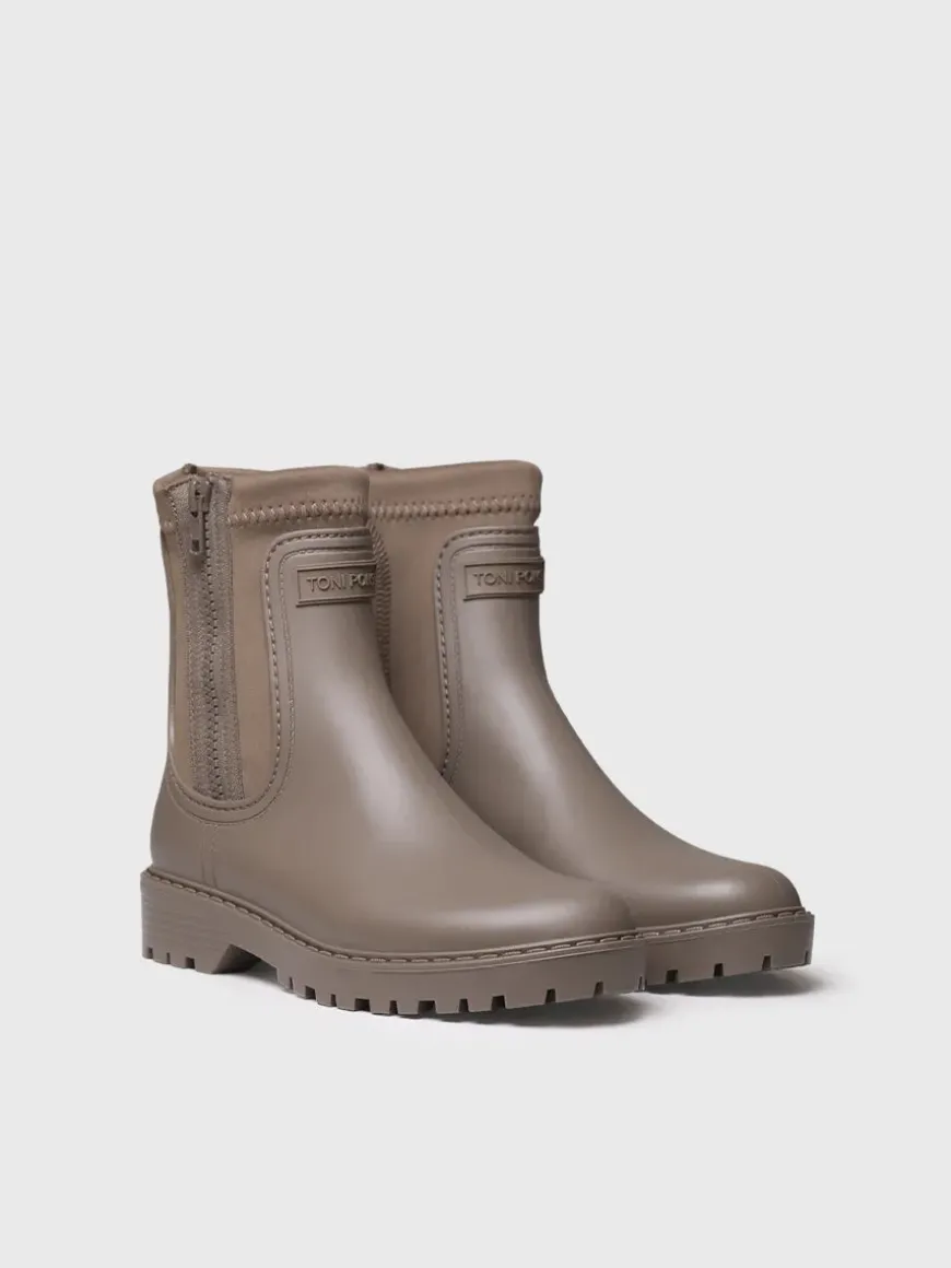 CLAIS - Women's Neoprene and Rubber rain Ankle boot