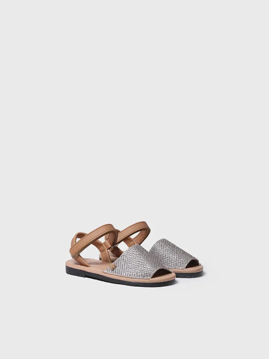 COVA-S - Girl's shiny menorquine sandal