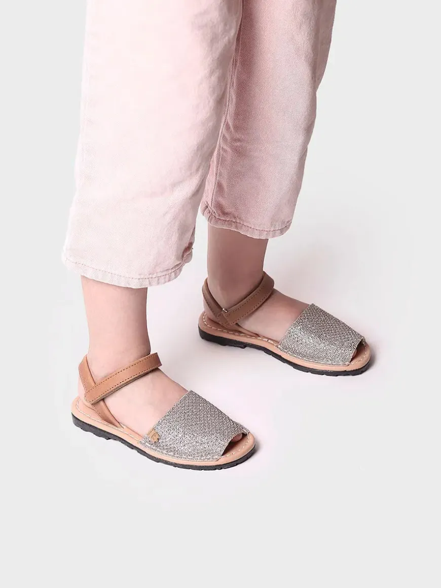 COVA-S - Girl's shiny menorquine sandal