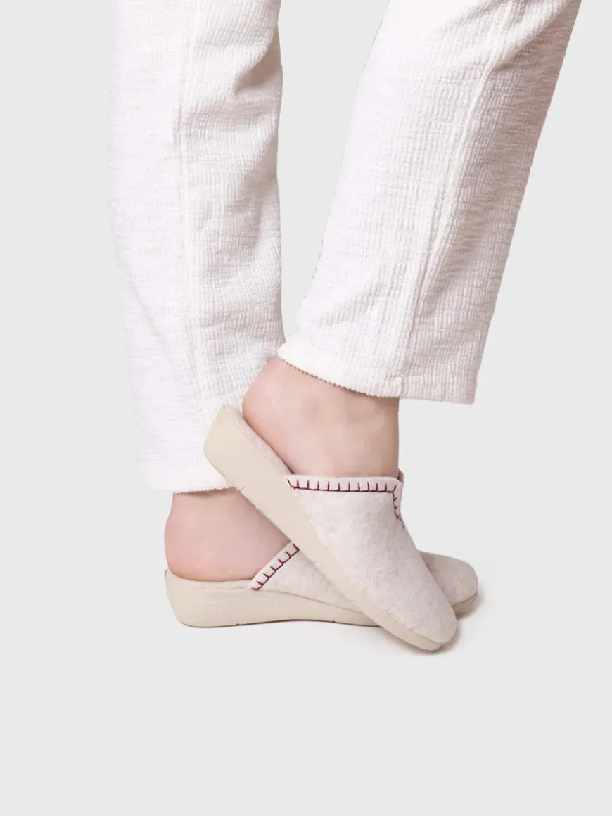 CUNIT-FR - Women's clog-style shoe made from recycled felt