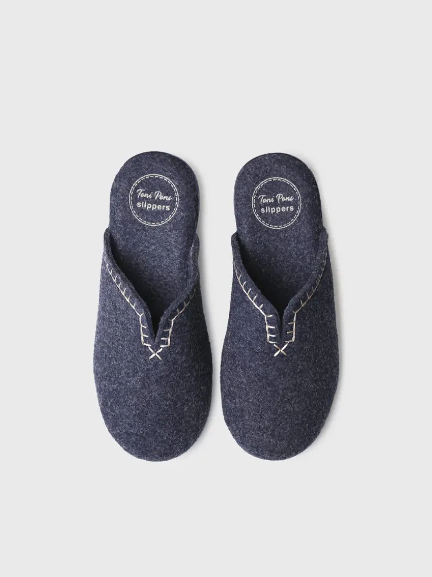 CUNIT-FR - Women's clog-style shoe made from recycled felt