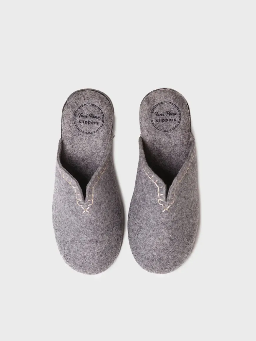 CUNIT-FR - Women's clog-style shoe made from recycled felt