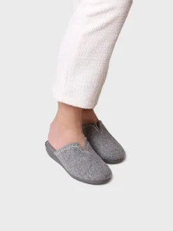 CUNIT-FR - Women's clog-style shoe made from recycled felt