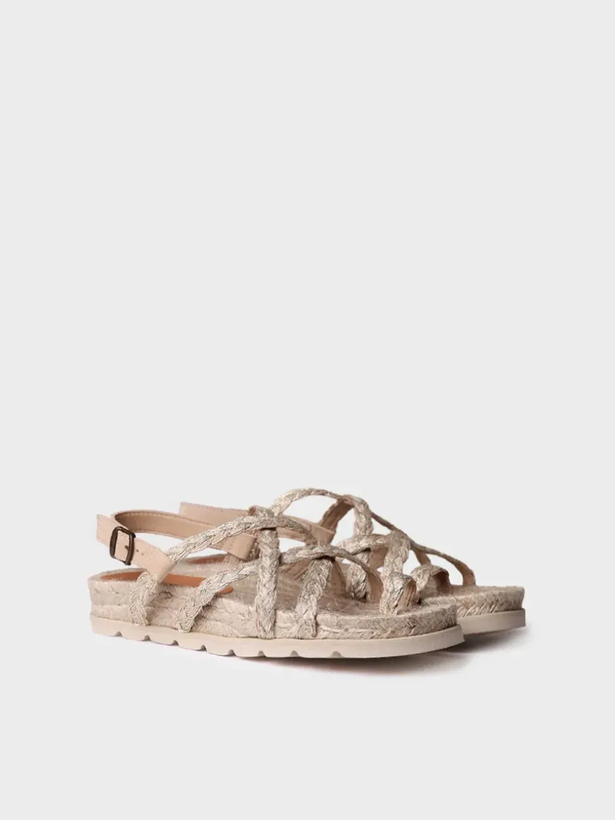 DAISY-PH - Jute flat sandal for women