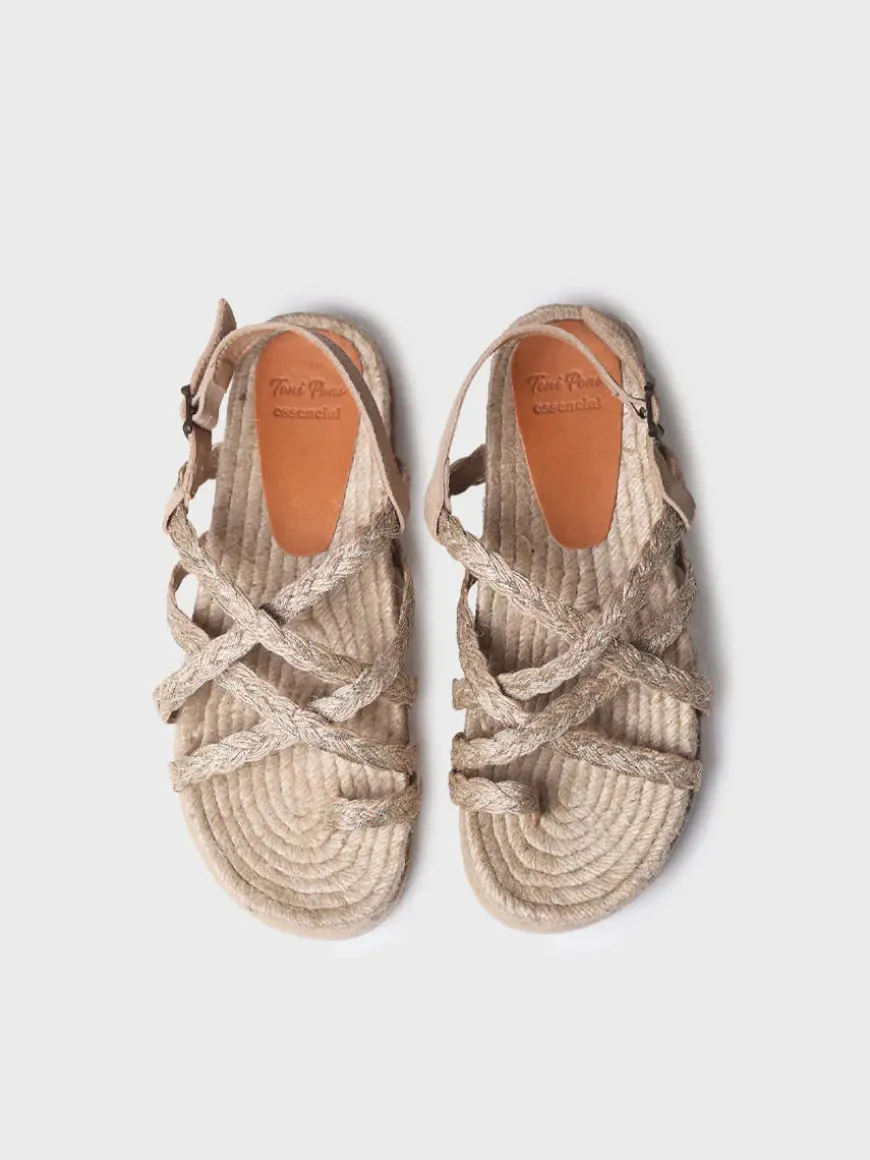 DAISY-PH - Jute flat sandal for women