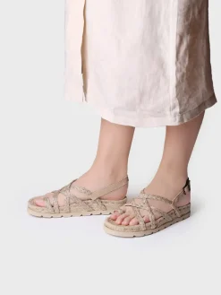 DAISY-PH - Jute flat sandal for women